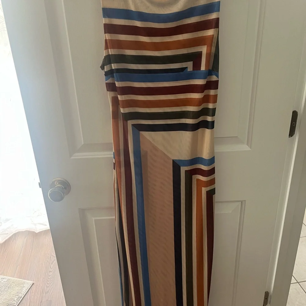 Misa Los Angeles Nakia Dress in Geo Stripe Size XS - Picture 8 of 8